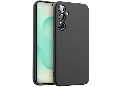 Black Matte Premium силиконов гръб за Samsung Galaxy S25