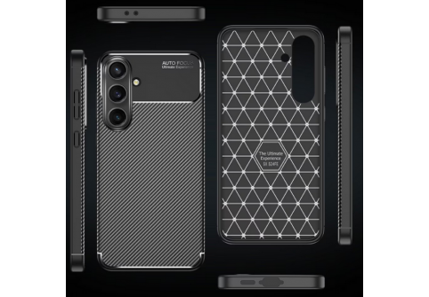 Калъф Business Carbon за Samsung Galaxy S24 FE Черен