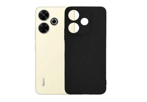 Black Matte Premium силиконов гръб за Xiaomi Redmi 13