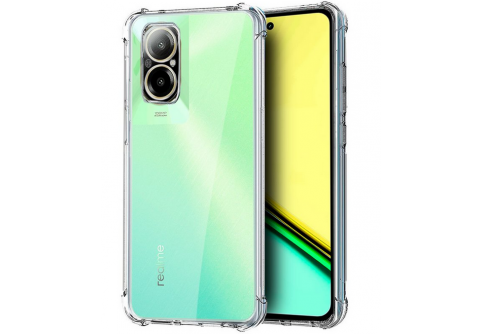 Удароустойчив прозрачен силиконов гръб за RealMe C67 4G