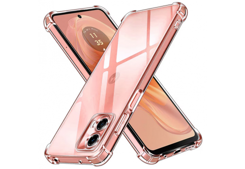 Удароустойчив прозрачен силиконов гръб за Motorola Moto G04