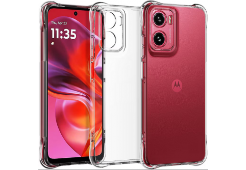 Удароустойчив прозрачен силиконов гръб за Motorola Moto G05