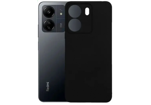 Black Matte Premium силиконов гръб за Xiaomi Redmi 13C 4G