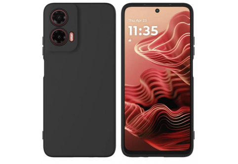 Black Matte Premium силиконов гръб за Motorola Moto G35