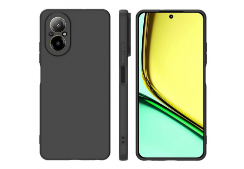 Black Matte Premium силиконов гръб за RealMe C67 4G