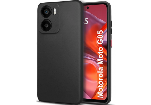 Black Matte Premium силиконов гръб за Motorola Moto G05