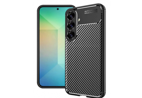 Калъф Business Carbon за Samsung Galaxy S25 Черен