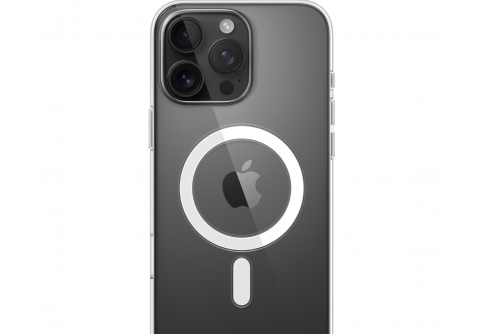 Прозрачен силиконов гръб с MagSafe за iPhone 16 Pro Max