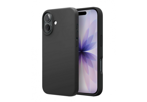 Black Matte Premium силиконов гръб за iPhone 17