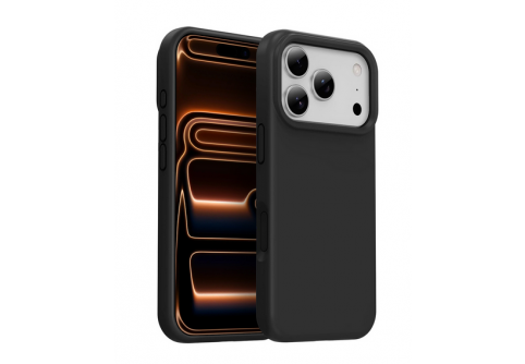 Black Matte Premium силиконов гръб за iPhone 17 Pro